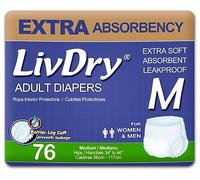 LivDry Pañales para adultos | Ropa interior de incontinencia protectora | Super absorbente | Regular/Daytime