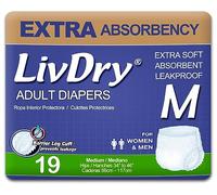 LivDry Pañales para adultos | Ropa interior de incontinencia protectora | Super absorbente | Regular/Daytime