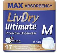 LivDry - Ropa interior protectora de máxima absorción, M, 17 Count