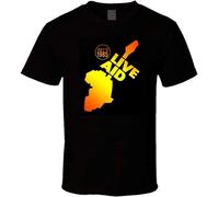 Live Aid Band Aid Month 1985 Band Logo T-Shirt Men Black XXL