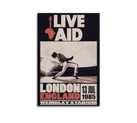 Live Aid - Póster de lienzo para decoración de habitación, póster artístico para dormitorio, sala de estar, paredes, 20 x 30 cm, estilo sin marco