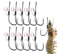 Live Bait Hooks - 10 Pieces Trout Catfish Catching Rigs | Saltwater Fishing Hooks For Men Husband Dad Pond Lake River