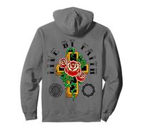 Live by Faith - Verso de la Biblia de Corintios - Espalda Cruzada Retro Sudadera con Capucha