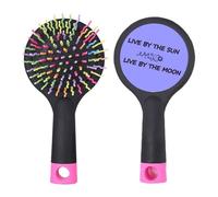 Live By The Sun/Moon Art Deco Fashion Salon - Cepillo para desenredar el cabello, base de cojín
