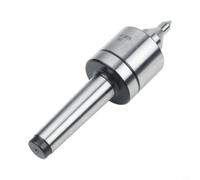 Live Center con triple rodamiento de bolas para torno CNC, cono Morse MT1/MT2/MT3/MT4, mandril de punta de acero de alto rendimiento para torneado y fresado preciso hasta 3000 rpm (MT3)