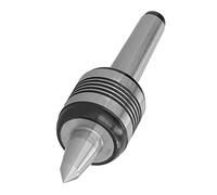 Live Center Morse Taper Tailstock Toolle Herramienta Acero de alta velocidad 60 ° Diseño central vivo para tornas de carpintería y perforación de carpintería MT2 5 Ranura 144 mm