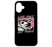 Live Fast! Come Basura Carcasa para iPhone 16 Plus
