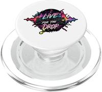 Live For The Drop EDM DJ Music Producer Rave Party Design PopSockets PopGrip para MagSafe