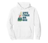 Live Free or Die New Hampshire Outdoor Hiking State Pride Sudadera con Capucha