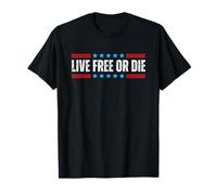 Live Free or Die New Hampshire Vintage Retro Souvenirs Camiseta