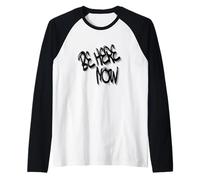 Live in The Moment Quote Design Camiseta Manga Raglan