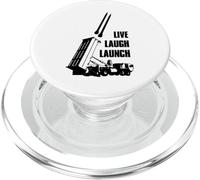 Live Laugh Lanzamiento Misil Defensa Aérea Patriota Militar PopSockets PopGrip para MagSafe