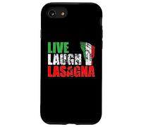 Live Laugh Lasagna | Bandera Italiana | País Italia Carcasa para iPhone SE (2020) / 7/8