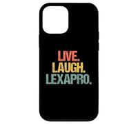 Live, Laugh, Lexapro - Retro Funny Diciendo Depresión Ansiedad Carcasa para iPhone 12 mini