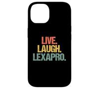 Live, Laugh, Lexapro - Retro Funny Diciendo Depresión Ansiedad Carcasa para iPhone 14