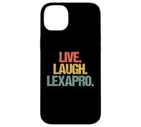 Live, Laugh, Lexapro - Retro Funny Diciendo Depresión Ansiedad Carcasa para iPhone 14 Plus