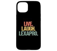 Live, Laugh, Lexapro - Retro Funny Diciendo Depresión Ansiedad Carcasa para iPhone 15 Plus