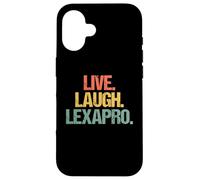 Live, Laugh, Lexapro - Retro Funny Diciendo Depresión Ansiedad Carcasa para iPhone 16