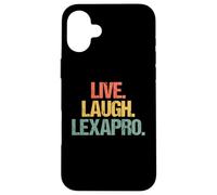 Live, Laugh, Lexapro - Retro Funny Diciendo Depresión Ansiedad Carcasa para iPhone 16 Plus