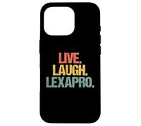 Live, Laugh, Lexapro - Retro Funny Diciendo Depresión Ansiedad Carcasa para iPhone 16 Pro