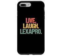 Live, Laugh, Lexapro - Retro Funny Diciendo Depresión Ansiedad Carcasa para iPhone 7 Plus/8 Plus