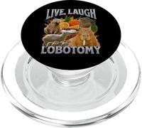 Live Laugh Lobotomía Divertido Capibara Meme Bootleg Y2K Gráfico PopSockets PopGrip para MagSafe
