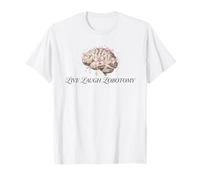Live Laugh Lobotomy Coquette Brain Pink Bows Vintage Medical Camiseta