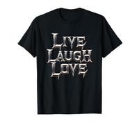 Live Laugh Love - Edición Heavy Metal Camiseta