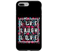 Live Laugh Love Inspiration Cool Motivational Floral Quotes Carcasa para iPhone 7 Plus/8 Plus