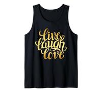 Live Laugh Love tee Shirts, Inspiration Cool Quotes Graphic Camiseta sin Mangas