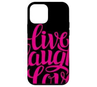 Live Laugh Love tee Shirts, Inspiration Cool Quotes Graphic Carcasa para iPhone 12 Mini