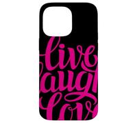 Live Laugh Love tee Shirts, Inspiration Cool Quotes Graphic Carcasa para iPhone 14 Pro MAX