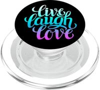 Live Laugh Love tee Shirts, Inspiration Cool Quotes Graphic PopSockets PopGrip para MagSafe