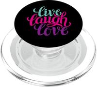 Live Laugh Love tee Shirts, Inspiration Cool Quotes Graphic PopSockets PopGrip para MagSafe