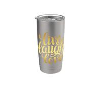 Live Laugh Love Tee shirts, Inspiration Cool Quotes Graphic Vaso térmico de acero inoxidable de doble pared