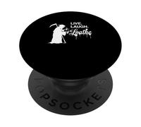 Live Laugh Odiar Sarcástico Dicho para Cínicos PopSockets PopGrip Adhesivo