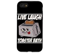 Live Laugh Toaster Bath Dark Humor Mood Carcasa para iPhone SE (2020) / 7 / 8