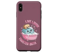 Live Laugh Toaster Bath Funny Life Funny Diching Cute Kawaii Carcasa para iPhone XS Max