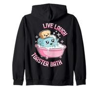 Live Laugh Toaster Bath Funny Life Funny Diching Cute Kawaii Sudadera con Capucha