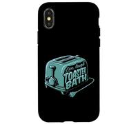 Live Laugh Tostadora Baño Optimismo Divertido Dicho Humor Carcasa para iPhone X/XS