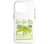 Live Life Like The Turtle Slow Down and Enjoy It | Tortuga Carcasa para iPhone 16 Pro