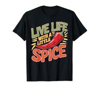 Live Life With A Little Spice Chef Pasión Culinaria - Camiseta