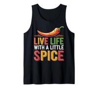 Live Life with A Little Spice Chef Pasión Culinaria Camiseta sin Mangas