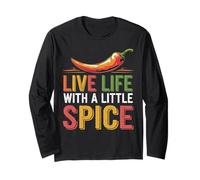 Live Life with A Little Spice Chef Pasión Culinaria Manga Larga