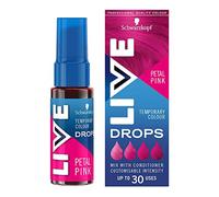 LIVE Live Schwarzkopf Color Drops, Vegano, Semipermanente, Tinte Capilar Rosa, Dura de 2 a 12 Lavados, Rosa Pétalo, 30 ml
