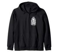 Live Love Cornhole Juego Tiempo Libre Hobby Sudadera con Capucha
