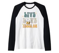 Live Love Floss On Dental Hygienist Camiseta Manga Raglan