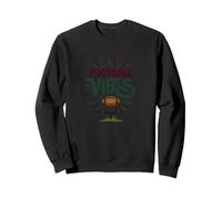Live Love Fútbol Retro Deportes Fan Entusiasmo Sudadera, Unisex para Adultos, Negro, L
