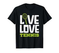 Live Love Jugador de Tenis Pasión Juego Deporte Amante Camiseta