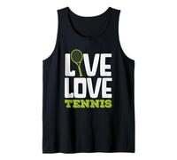 Live Love Jugador de Tenis Pasión Juego Deporte Amante Camiseta sin Mangas